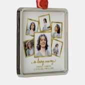 Moderne Foto Collage Memorial Metal Ornament Aus Metall (Rechts)