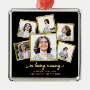 Moderne Foto Collage Memorial Ornament Aus Metall