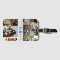 Moderne Foto Collage mit Monogramm iPad Air Cover