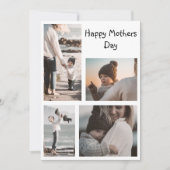 Moderne Foto-Collage | Muttertag Feiertagskarte (Vorderseite)
