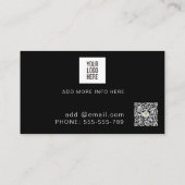 Moderne Foto Collage Personal Trainer Fitness Visitenkarte (Rückseite)