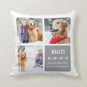 Moderne Foto Collage Pet Memorial Kissen