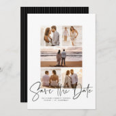 Moderne Foto-Collage Save the Date (Vorne/Hinten)