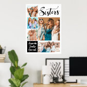 Moderne Foto Collage Sisters Poster (Heimbüro)