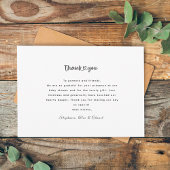 Moderne Foto Collage Stilvolle Babydusche Dankeskarte