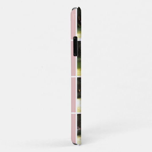 Moderne Foto-Collage und Monogramm-Rosa Case-Mate iPhone Hülle (Hinten/Rechts)