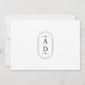 Moderne Foto Collage Wedding Einladung (Rückseite)