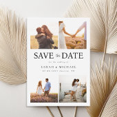 Moderne Foto Collage Wedding Save The Date