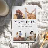 Moderne Foto Collage Wedding Save The Date
