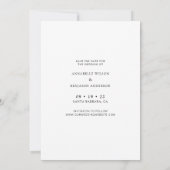 Moderne Foto Collage Wedding Save The Date (Rückseite)