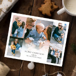 Moderne Foto Collage Weihnachtskarte Feiertagskarte<br><div class="desc">Diese stilvolle und vereinfachende Weihnachtsgrüßkarte ist der perfekte Start für Ihre Weihnachtsfeiern. Das Foto wird von einem großen Team von Freunden und Freunden gestaltet. Die Karte verfügt über 5 Fotos und eine Vorlage Weihnachten Weihnachten Gruß,  alle Schriftart Stile können durch Klicken auf den Link nach Personalisierung ändern.</div>