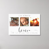 Moderne Foto Collage Zuhause nicht nur ein Ort Leinwanddruck (Vorderseite)