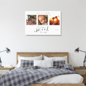 Moderne Foto Collage Zuhause Sweet Zuhause Leinwanddruck (Insitu (Schlafzimmer))