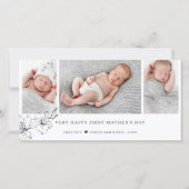 Moderne Foto Collage zum ersten Muttertag Feiertagskarte (Vorderseite)