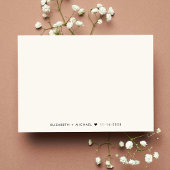 Moderne Foto Cream Wedding Save The Date
