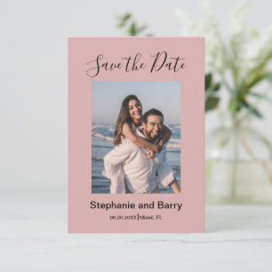 Moderne Foto Dusty Pink Save The Date