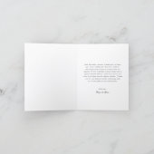 Moderne Foto-Editorial-Hochzeit Dankeskarte (Innenseite)
