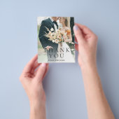 Moderne Foto-Editorial-Hochzeits-Dankeskarten Flyer (Gruppe)