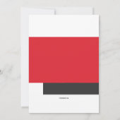 Moderne Foto Einladung (Rückseite)