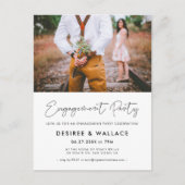 Moderne Foto-Einladung Postkarte (Vorderseite)