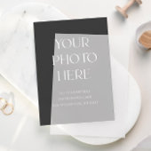 Moderne Foto-Einsteckkarte Save the Date für Vellu Einladung