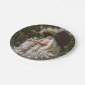 Moderne Foto elegante Abschluss Papier Teller (Schrägansicht)