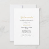 Moderne Foto-Engagement-Partei Einladung (Rückseite)