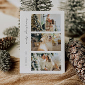 Moderne Foto Family Holiday Card zu Weihnachten Einladung