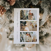 Moderne Foto Family Holiday Card zu Weihnachten Einladung