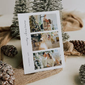 Moderne Foto Family Holiday Card zu Weihnachten Einladung