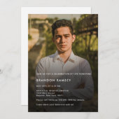 Moderne Foto-Feier Einladung (Vorne/Hinten)