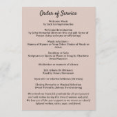 Moderne Foto-Feier zur Lebensordnung Programm (Rückseite)