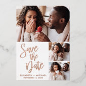 Moderne Foto Foil Ankündigung Datum freihalten (Vorderseite)