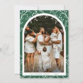 Moderne Foto Gartenterrasse Familienausweis Feiertagskarte (Vorderseite)