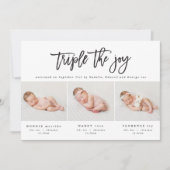 Moderne Foto-Geburtsankündigung Ankündigung (Vorderseite)