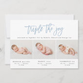 Moderne Foto-Geburtsankündigung Ankündigung (Vorderseite)