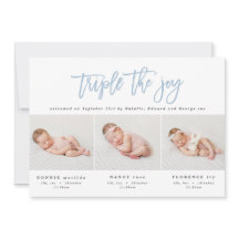 Moderne Foto-Geburtsankündigung