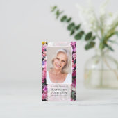 Moderne Foto-Gedenkkarte Telefonnummerkarte (Stehend Vorderseite)