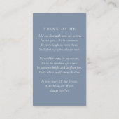 Moderne Foto-Gedenkkarte Telefonnummerkarte (Rückseite)