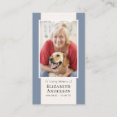 Moderne Foto-Gedenkkarte Telefonnummerkarte (Vorderseite)