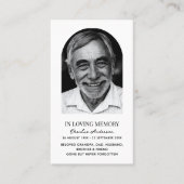 Moderne Foto-Gedenkkarten Visitenkarte (Vorderseite)