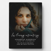 Moderne Foto Gedenktafel Plaque mit Easel Fotoplatte (Vorderseite)