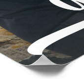 Moderne Foto Glückwunsch Graduate Black Poster (Ecke)