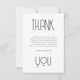 Moderne Foto Graduation Party einladen Dankeskarte