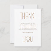 Moderne Foto Graduation Party einladen Dankeskarte (Vorderseite)