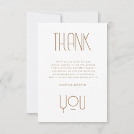 Moderne Foto Graduation Party einladen Dankeskarte