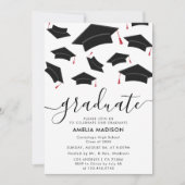 Moderne Foto Graduation Party Einladung (Vorderseite)