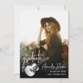 Moderne Foto Graduation Party Einladung (Vorderseite)