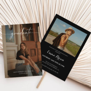 Moderne Foto Graduation Party Einladung