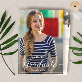 Moderne Foto Graduation Party Einladung